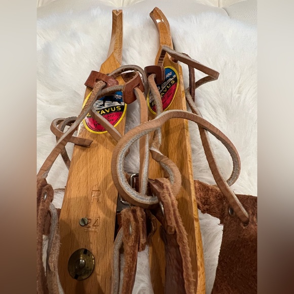 Batavus Friesland Grand Prix Vintage Ice Skates - Metal & Wood w/Leather… - Picture 5 of 12